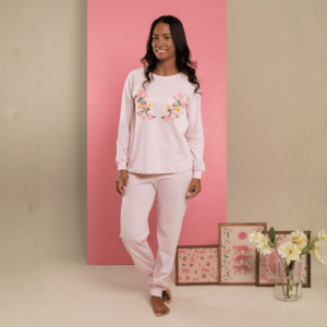 Pijama Longo Manga Raglã Ânima