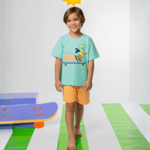 Pijama Curto Gola Redonda Daschlove