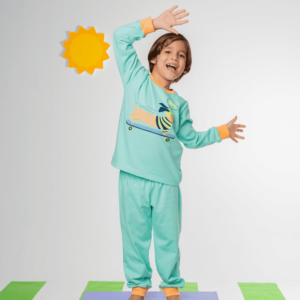 Pijama de malha longo masculino infantil Daschlove