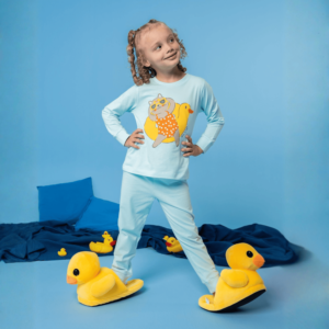 Pijama Longo Manga Punho Pato