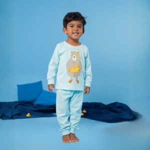 Pijama Longo Com Ribana Pato