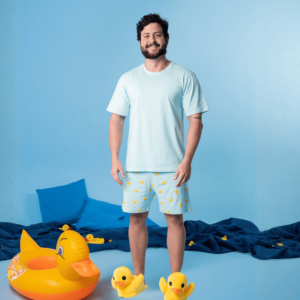 Pijama Gola Redonda Pato