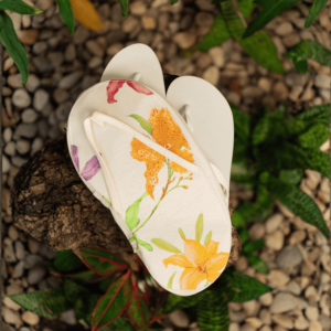 Necessaire para chinelos e rasteirinhas personalizada – Porta chinelos para viagem – Coleção Orquídeas