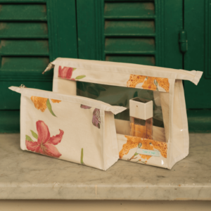 Kit com 2 Necessaires personalizadas organizadoras – Coleção Orquídeas