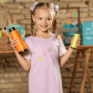 Camisola infantil personalizada de malha 100% algodão – Coleção Stickers